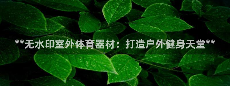长征平台app下载：**无水印室外体育器材：打造户外