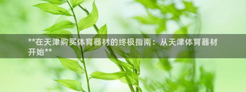长征娱乐挂机脚本：**在天津购买体育器材的终极指南：