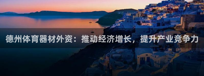 长征平台代理怎么做的：德州体育器材外资：推动经济增长