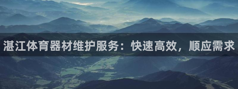 长征官网入口：湛江体育器材维护服务：快速高效，顺应需