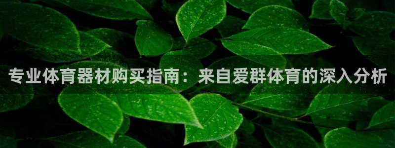 长征平台是黑台子吗：专业体育器材购买指南：来自爱群体